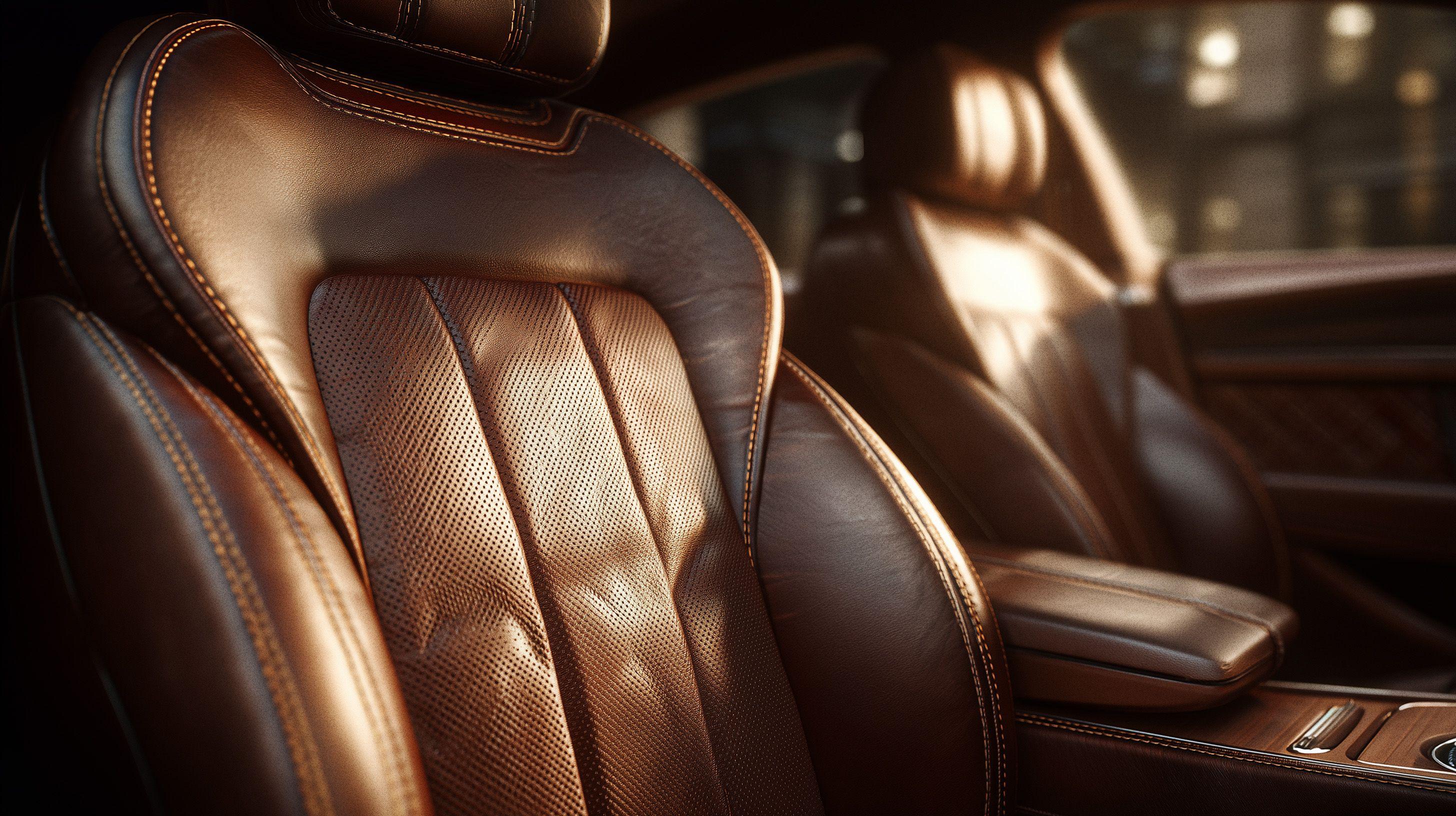 Leather seating detail