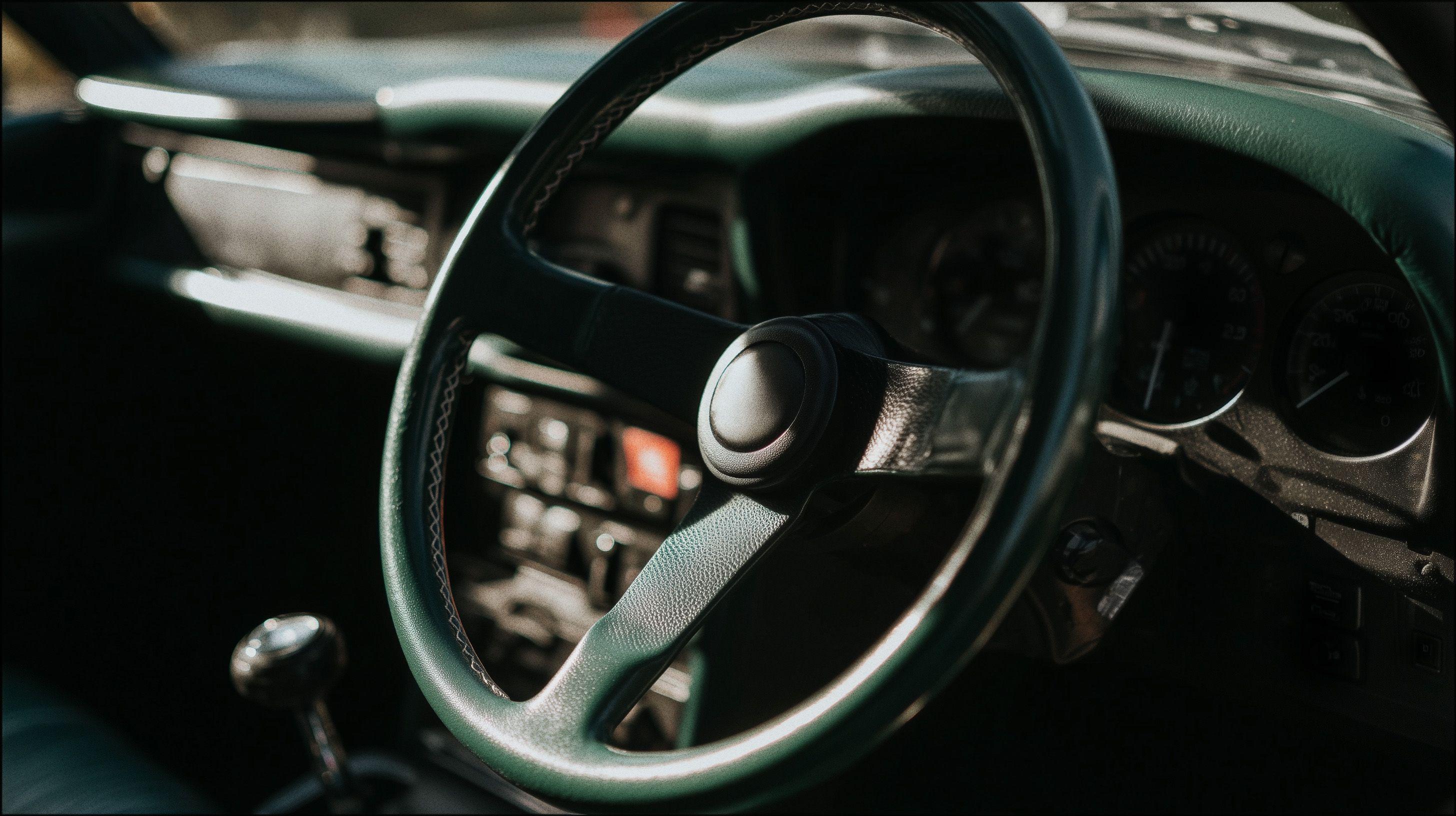 Steering wheel detail
